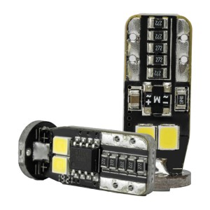 ΛΑΜΠΑ LED T10 CANBUS 6PCS SMD WHITE COLOR (6000K) CARTECH
