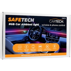 AMBIENT RGB CAR INTERIOR LIGHT KIT W/VOICE AND PHONE CONTROL BY CARTECH