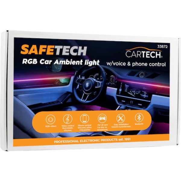AMBIENT RGB CAR INTERIOR LIGHT KIT W/VOICE AND PHONE CONTROL BY CARTECH