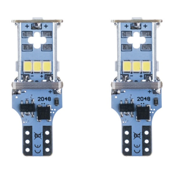 CARTECH ΛΑΜΠΑ LED 2 PCS T15 W16W 12-24V (W2,1X9,5D) 6000K FULL CANBUS